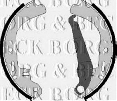 BORG & BECK bbs6076 -  Комплект тормозных колодок